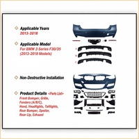 Kit carrosserie complet style M-Tech pour BMW Série 3 F30 F35 2012-2019 : pare-chocs avant et arrière, jupes latérales