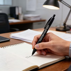 Stylo bille rétractable en plastique personnalisé, plusieurs couleurs, avec mécanisme clic-stick, stylos promotionnels personnalisés, impression UV pour la promotion - Product Image 6