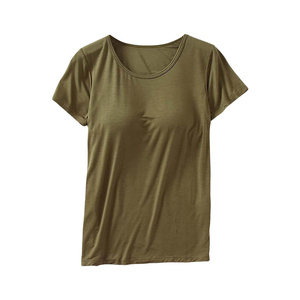 T-shirt léger en mélange coton-polyester pour femme, manches courtes, tissu aérien, essentiel pour l'été, style décontracté streetwear, grandes tailles, coupe longue - Product Image 1