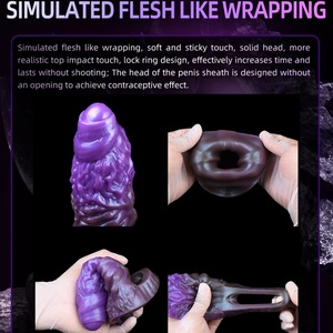 Condón de Silicona SHAZ para Retrasar la Eyaculación, Funda Reutilizable para Pene, Agrandador de Pene, Estimulador Sexual para Parejas, Juguetes Sexuales para Hombres - Product Image 5