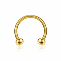 Hufeisen-Nasenring 16G CZ Nasenring für Frauen 8MM Innengewinde Lippen-Septum-Piercing Schmuck Helix/Daith/Tragus Ohrring