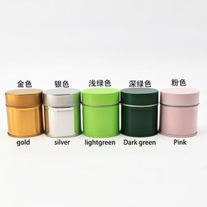 Lata de Matcha Personalizada D60XH70mm, Lata Metálica Hermética con Tapa Interior para Almacenamiento de Té Matcha de 30g 40g 50g, Color Rosa Dorado, OEM - Product Image 6