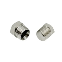 Bouchon de tuyau en acier inoxydable SS316 de haute qualité, embout de raccord 1/2 pouce, connecteur hydraulique à filetage mâle pour contrôle d'automatisation