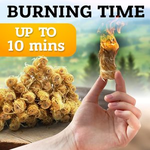 Lò Sưởi Nhiên Liệu Bằng Len Lò Đốt Lửa Trại Bằng Gỗ Tự Nhiên 100% Lò Đốt Bằng Gỗ Lò Nướng Than Lò Nướng BBQ Bật Lửa Bằng Gỗ - Product Image 2