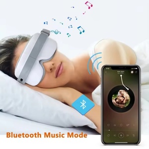 Masseur oculaire vibrant chauffant électrique, 4 vitesses, compresse chaude, soulagement de la fatigue, massage des yeux avec mode musique Bluetooth - Product Image 5