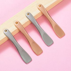 DF314 - Espátula Cosmética de Metal Dorado, Cuchara para Mascarillas Faciales, Herramienta de Maquillaje de Aleación de Zinc - Product Image 2