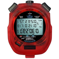 Stopwatch Elektronik 100 Memori Dengan Layar 3 Baris Plastik Untuk Pelatih Lari dan Renang