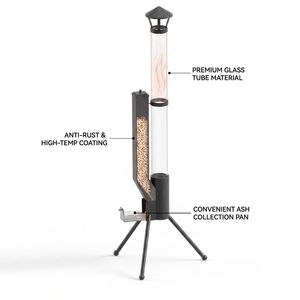 Estufa <span class=keywords><strong>de</strong></span> Leña Profesional <span class=keywords><strong>de</strong></span> Acero sin Humo con Calefacción Eficiente para Uso <span class=keywords><strong>de</strong></span> Emergencia y en Exteriores - Product Image 1
