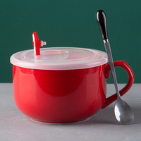 Meilleure vente tasse à café créative logo tasses en céramique avec couvercle et cuillère tasse à café personnalisée pas cher cadeau tasses fabricants en gros