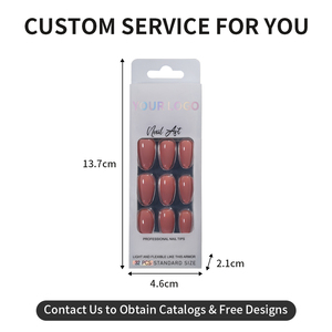 <span class=keywords><strong>Uñas</strong></span> Postizas <span class=keywords><strong>de</strong></span> Almendra <span class=keywords><strong>Cortas</strong></span>, 32 Piezas, Venta al Por Mayor, Hechas a Mano, Color Sólido, con Brillo Fino Aurora, Removibles, Cobertura Completa - Product Image 6