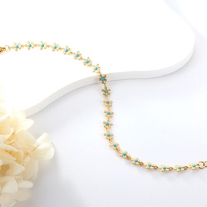 Bohemia Beach Style Stainless Steel <b>Bracelet</b> Jewelry for Women <b>Adjustable</b> 18k Gold Plated Waterproof Jewelry - Product Image 3