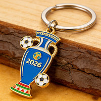 Porte-clés en métal personnalisé 2026 – Souvenir de match de football États-Unis, Canada, Mexique – Prix et objets de collection – Porte-clés en émail