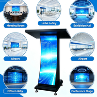 Pantalla LED Digital Inteligente Multimedia Personalizada para Podio, con Paso de Píxeles P1.86 para Interiores y Frecuencia de Actualización de 3840Hz, en Oferta