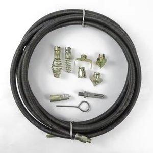 Brocas de 30 mm x 20 m para máquina de limpieza de desagües, resorte para cable de limpieza de alcantarillado - Product Image 1