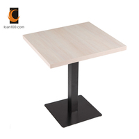 Table de Restaurant en bois et mélamine, petite Table écologique de qualité supérieure