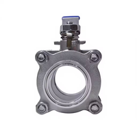 Vanne à boisseau sphérique en acier inoxydable à raccordement par collier manuel 1/2 à 2 pouces, application générale pour eau, gaz, huile, ODM OEM CN ZHE