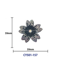 Appliques scintillantes en alliage de strass pour vêtements, sacs et chaussures pour femmes - Série CY501 - Pièces de chaussures personnalisées