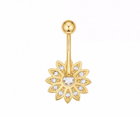 Anneau de nombril à filetage interne 14G, Bijou de piercing de nombril, Barbell de nombril, Anneau de nombril pour femme