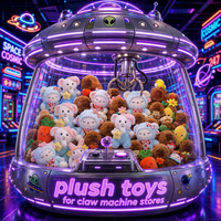 Peluches de 20 cm en gros, modèles variés, animaux en peluche doux, prix pour machine à griffes et jeux d'arcade, pour enfants, pour distributeurs automatiques et magasins