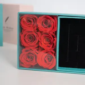 Q168 confezione regalo di gioielli all'ingrosso rose stabilizzate regalo di san valentino regalo di natale di compleanno Souvenir di nozze