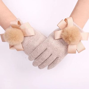 Gants en cachemire pour femmes, compatibles avec les écrans tactiles, doublés de polaire, pour la conduite, l'automne, l'hiver, le cyclisme en plein air - Product Image 3