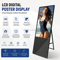 Pantalla de TV de señalización digital de pie, pantallas 4K, 32/43/49/55 pulgadas, pantalla táctil LCD, quioscos, quiosco de publicidad, pantalla interactiva