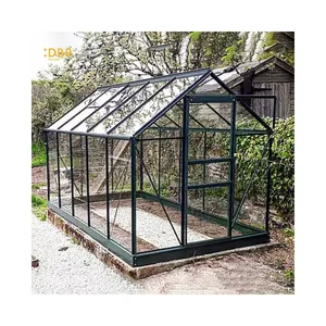 6x1 0 إطارات صوبة زراعية زجاجية مخصص حجم الألومنيوم إطار للماء الشتاء حديقة منزل لمصنع حماية