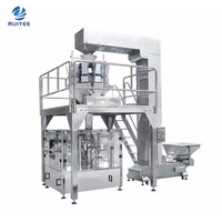 Machine de remplissage et d'emballage verticale entièrement automatique de haute précision pour sachets préformés à fermeture éclair, pour granulés, sucre, sel, riz