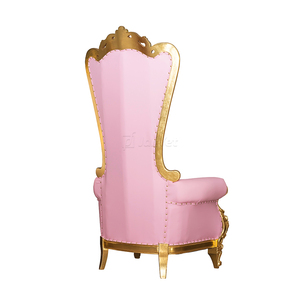 China High Back Event Holz polsters toff <span class=keywords><strong>Pink</strong></span> Throne <span class=keywords><strong>Chair</strong></span> - Product Image 4