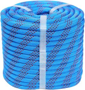 Cuerda de Rigging para Arboristas de 3/8 Pulgadas, 100 Pies, Cuerda Trenzada de Poliéster de Alta Resistencia para Trabajos <span class=keywords><strong>en</strong></span> Árboles, Camping, Columpios y Escalada, Azul y Rojo - Product Image 2