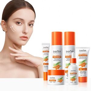 SADOER Marque privée Série carotte biologique Produits de beauté éclaircissants et blanchissants Sérum coréen à la vitamine C pour la peau - Product Image 1