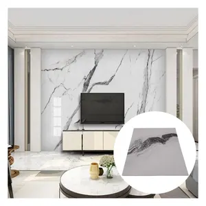 Alta Brilhante UV PVC-Marble-Sheet Folha UV para Decoração Interior Wall