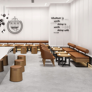 Khu vực phòng chờ khách sạn nhà hàng bàn ghế đặt ghế Phân Âm nhạc phương Tây Nhà hàng thanh sofa chủ đề quán cà phê quán bar - Product Image 3