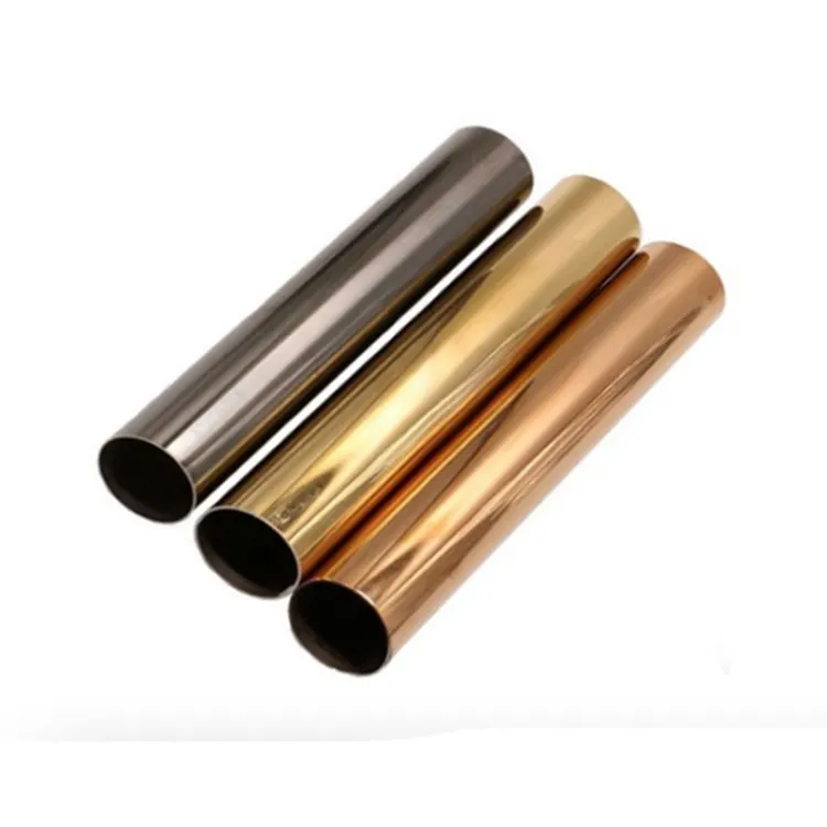 High Quality Decorative Steel Pipe 201 202 310s 304 316 Gold Stainless Steel Tube