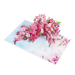 Tarjetas emergentes únicas de papel artesanal floral en 3D para saludos, promociones de eventos, invitaciones y presentaciones de regalos - Product Image 6