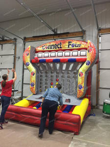 Xyinflable-Aro de baloncesto 4 <span class=keywords><strong>en</strong></span> fila para <span class=keywords><strong>juego</strong></span> de disparos, gran oferta - Product Image 3