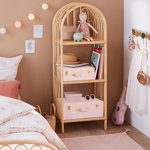 Set di 2 bauli portaoggetti in <span class=keywords><strong>velluto</strong></span> valigetta da viaggio rosa con manici e accenti Hardware oro - Product Image 3