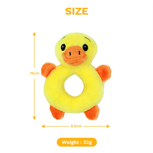 Jouets interactifs en peluche pour chiots, canards créatifs à mâcher, couineurs, roses, jaunes, oranges, durables, vente en gros à prix réduit - Product Image 3