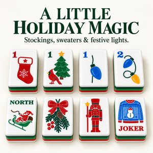 El Regalo Navideño Ideal: Juego de Mahjong para Fiestas de Papá Noel Secreto y Elefante Blanco - Product Image 3
