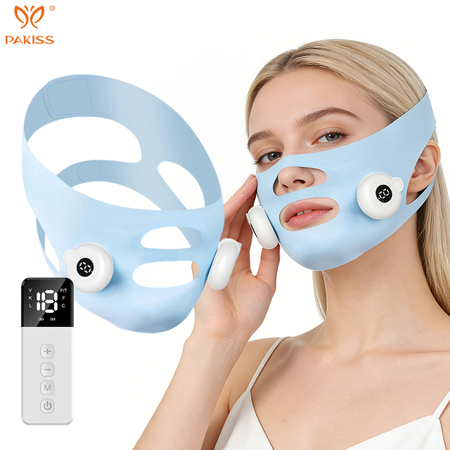 PAKISS Facial Massager V Face Lifting Device Rechargeable Face Slimming Machine for Home Use