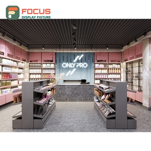 Solución Llave en Mano para Mostrador de Exhibición de Madera Sólida para Tiendas, Diseño Interior para Tiendas de Maquillaje, Directo de Fábrica - Product Image 3