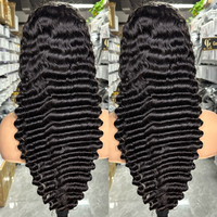 Goodluck 14 à 30 Perruques en cheveux humains Lace Front 13x4, Lace Frontal HD, styles Deep Wave, Body Wave et Water Wave
