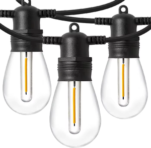 Fabricante blanco cálido E27 48ft S14 bombilla LED inastillable vacaciones guirnalda Patio café impermeable al aire libre festón Cadena <span class=keywords><strong>de</strong></span> luz - Product Image 2