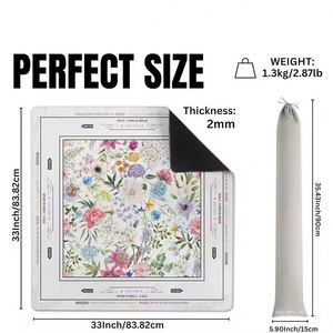 Portable Mahjong Mat with Colorful Floral Pattern Suitable for Mahjong and Poker <b>Table</b> Games - Product Image 3