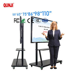 Oem sản xuất 4K UHD 65/75/86/98/110 inch tương tác phẳng bảng thông minh 75 inch bảng tương tác - Product Image 1