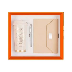 High-Grade Corporate Gift <b>Set</b> Includes Coffee Mug Pen <b>Notebook</b>-for Business Staff Meetings Personalized LOGO Hand Print - Product Image 6