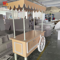Chariot de vente ambulante personnalisé pour événements, café, mariage, chariot à bonbons mobile avec logo, vente en gros d'usine