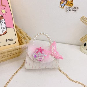 어린이 체인 크로스 백 작은 패션 공주 크로스 바디 백 소녀의 활 미니 백 - Product Image 5