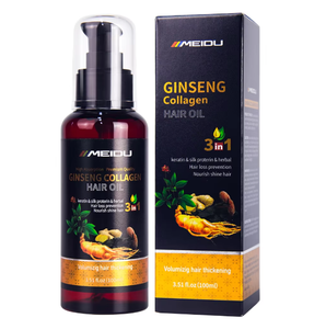 Huile capillaire personnalisée bio au kératine, collagène et ginseng 100 ml - Product Image 1