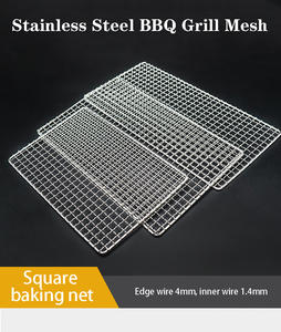 Malla de parrilla de barbacoa de acero inoxidable 304 de alta resistencia con kit de <span class=keywords><strong>asador</strong></span> de metal-Utensilios de cocina imprescindibles para parrillas - Product Image 2